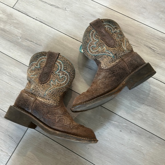 Ariat Shoes Ariat Fat Baby Boots Size 85 Heritage Leopard Poshmark